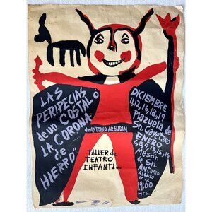 Vintage 1940s Cuban Movie Theater Poster